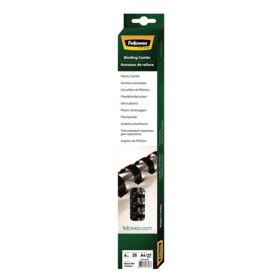 6mm Plastic Binding Combs - Black